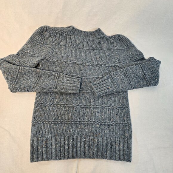 Rebecca Taylor LA VIE Teal Thick Soft Comfy Merino Wool Sweater Size M LIKE NEW! - Picture 7 of 16